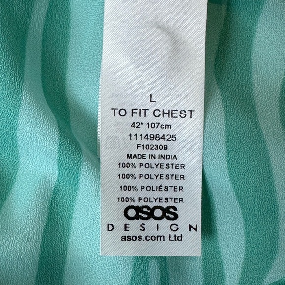 ASOS DESIGN relaxed revere shirt in blue zebra print - Picture 5 of 9